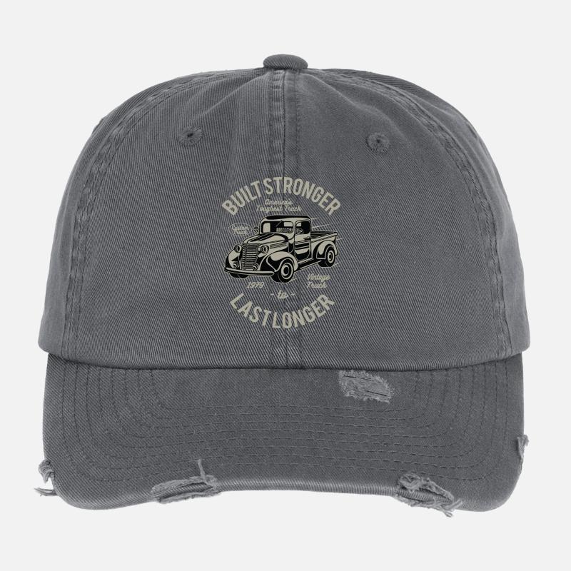 Built Stronger Flexfit Vintage Destroyed Cap