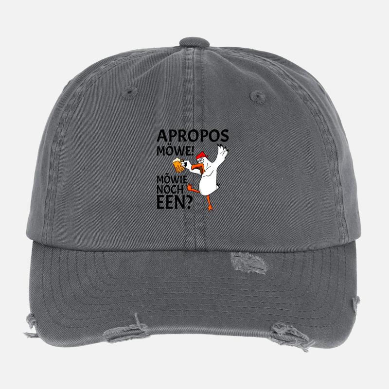 Apropos Möwe Möwie noch een Plattdeutsch Norden Flexfit Vintage Destroyed Cap