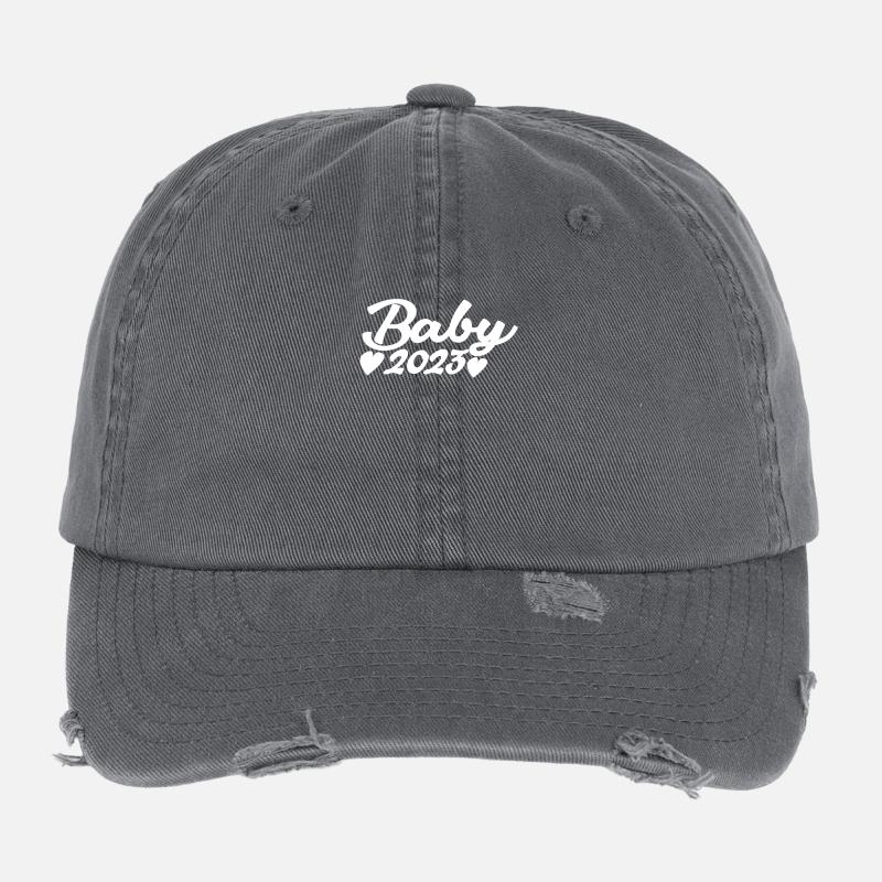 Bébé 2023 Grossesse enceinte Casquette vintage effet usé Flexfit