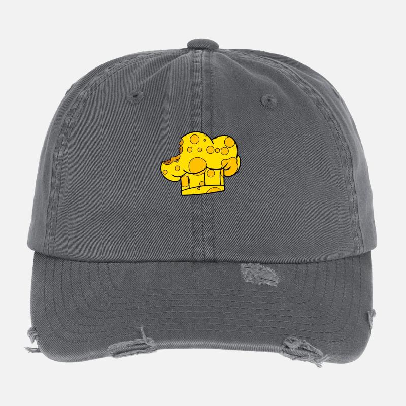 Chapeau de chef cheese cook Casquette vintage effet usé Flexfit