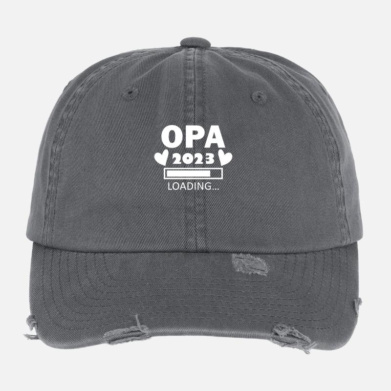 Opa 2023 - Opa werden - Bald Opa Flexfit Vintage Destroyed Cap