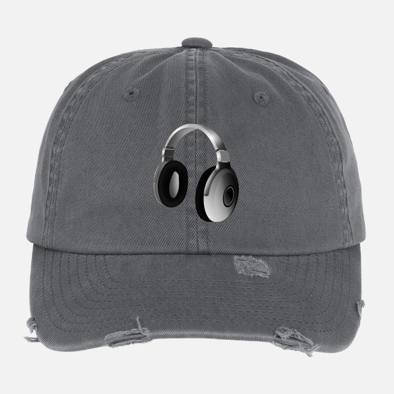 Kopfhörer Flexfit Vintage Destroyed Cap