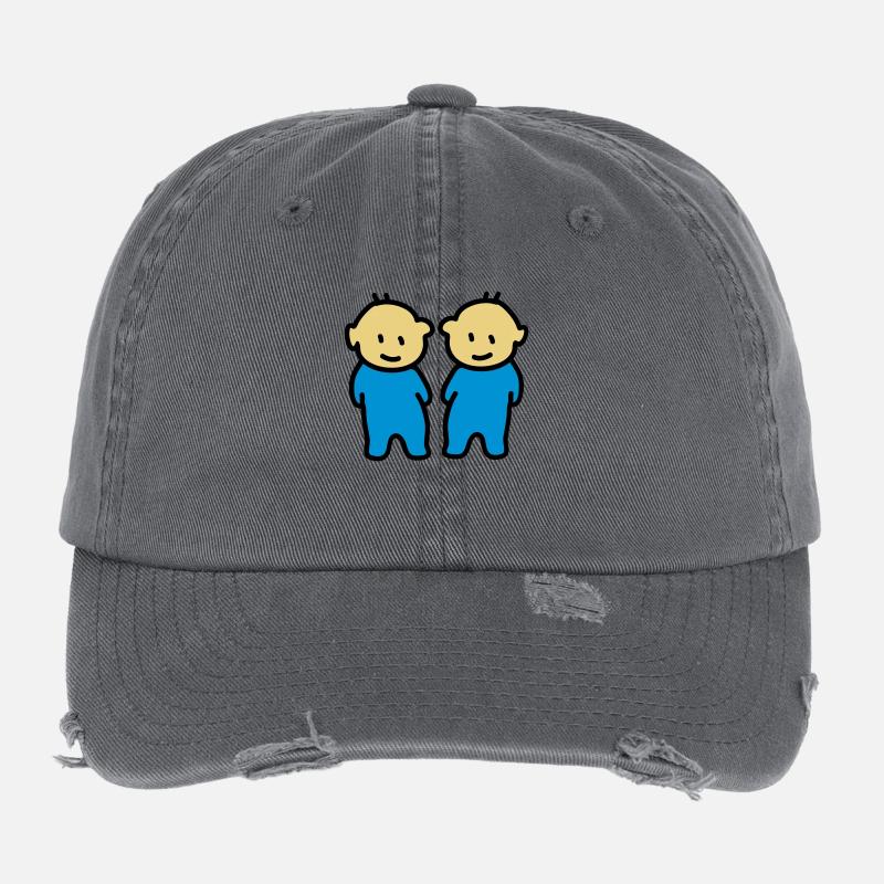 Twins Twins - Casquette vintage effet usé Flexfit