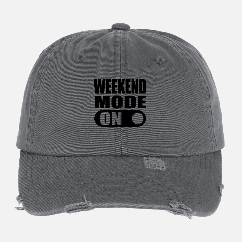 weekend mode on Flexfit Vintage Destroyed Cap