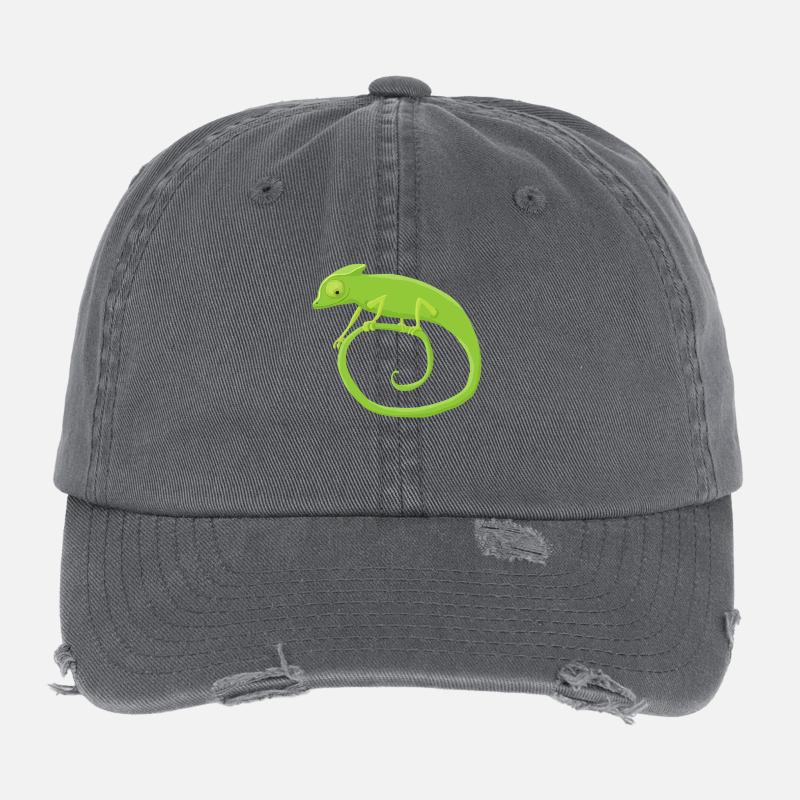 Chamäleonkringel Flexfit Vintage Destroyed Cap