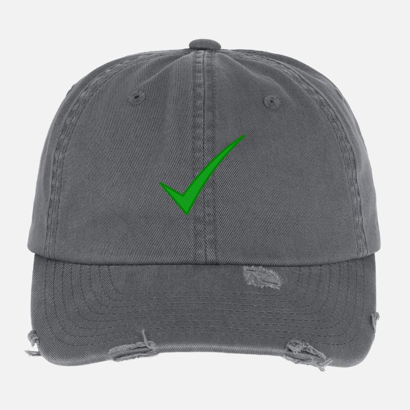 verified logo Flexfit Vintage Destroyed Cap