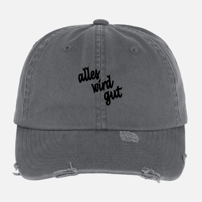 everything will be fine Flexfit Vintage Destroyed Cap