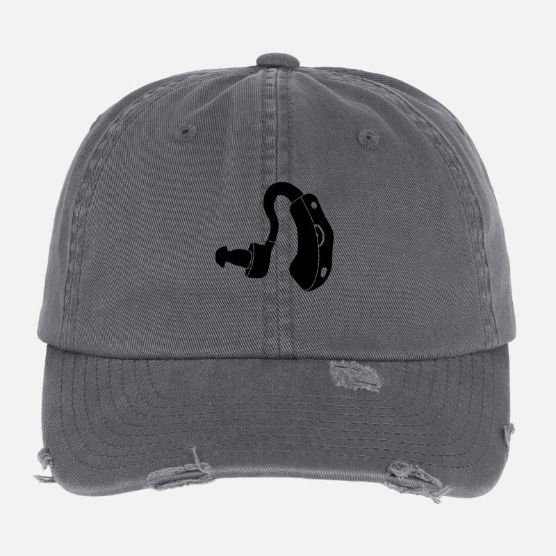 hearing Aid_pa7 Flexfit Vintage Destroyed Cap