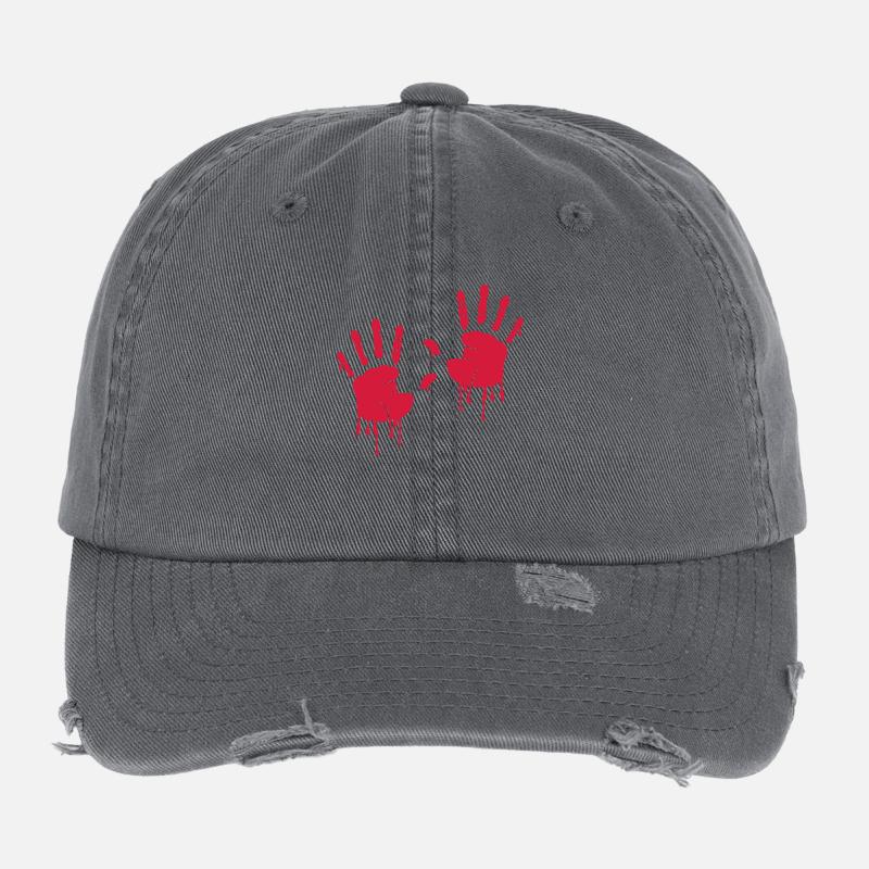 blutende_haende Flexfit Vintage Destroyed Cap