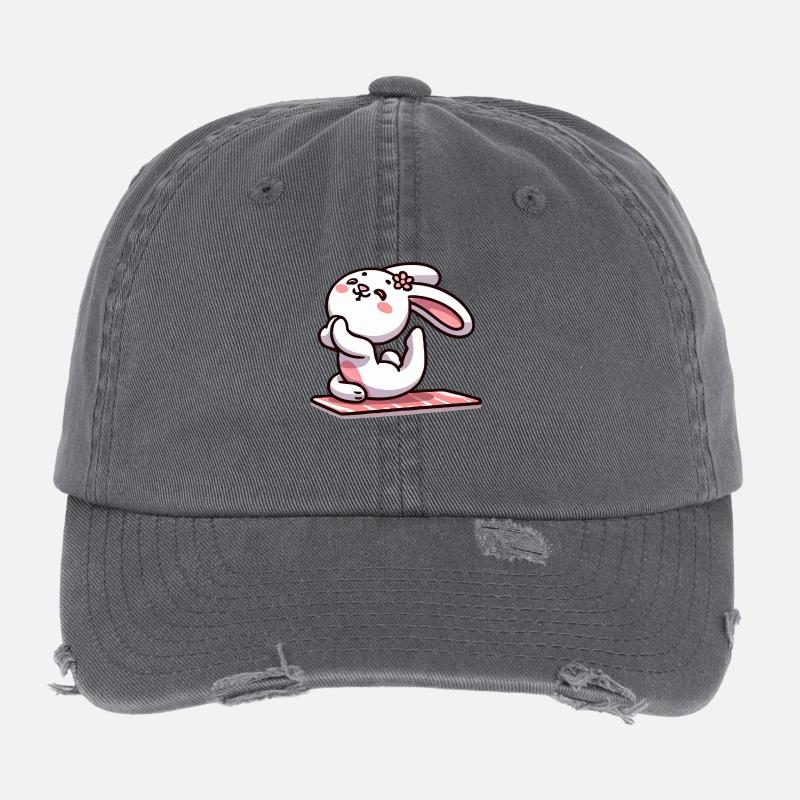 Bunny Yoga 1 Flexfit Vintage Destroyed Cap
