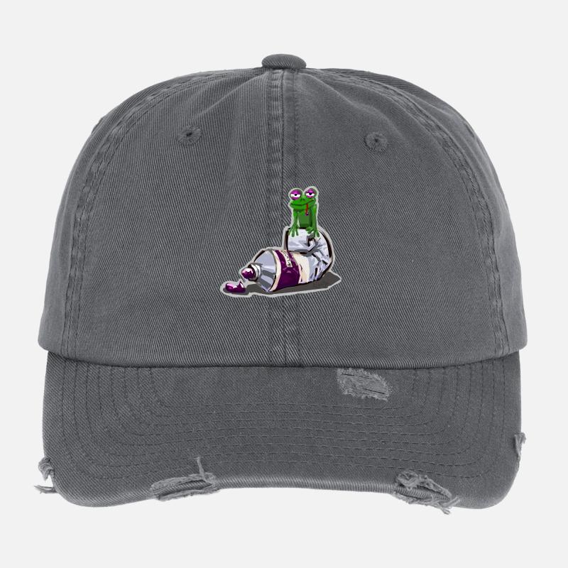 Grenouille à huile Casquette vintage effet usé Flexfit