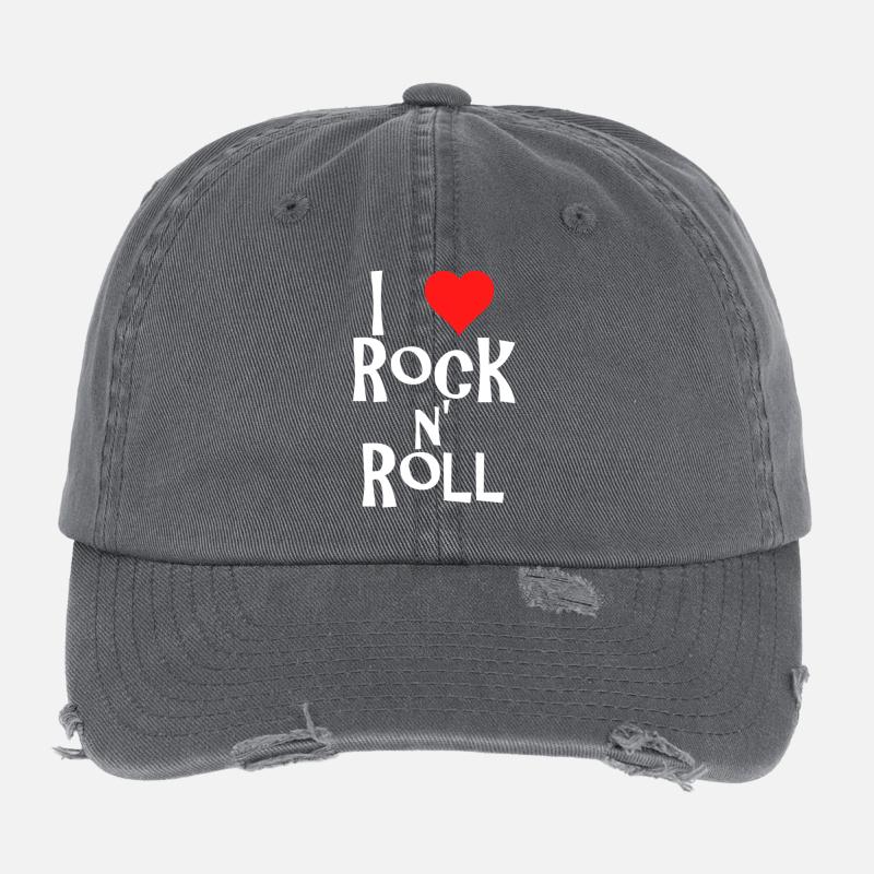 rock n' roll Flexfit Vintage Destroyed Cap