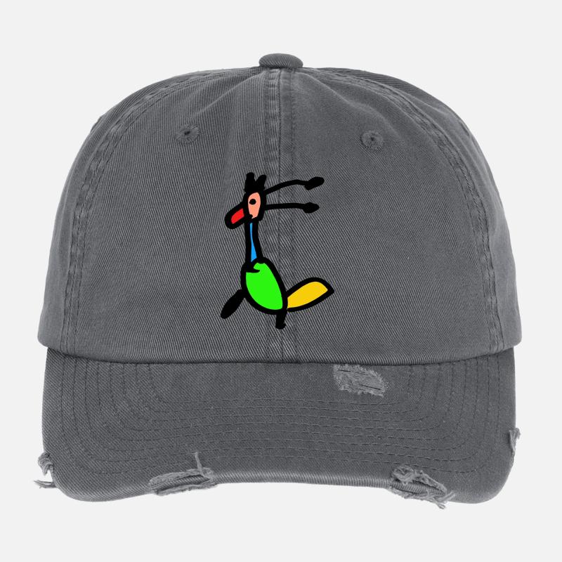 Oiseau de paradis Casquette vintage effet usé Flexfit