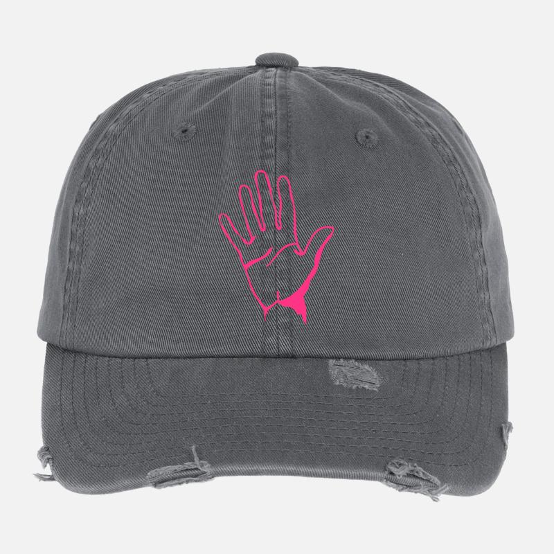 hand hand doigt2203 Flexfit Vintage Destroyed Cap