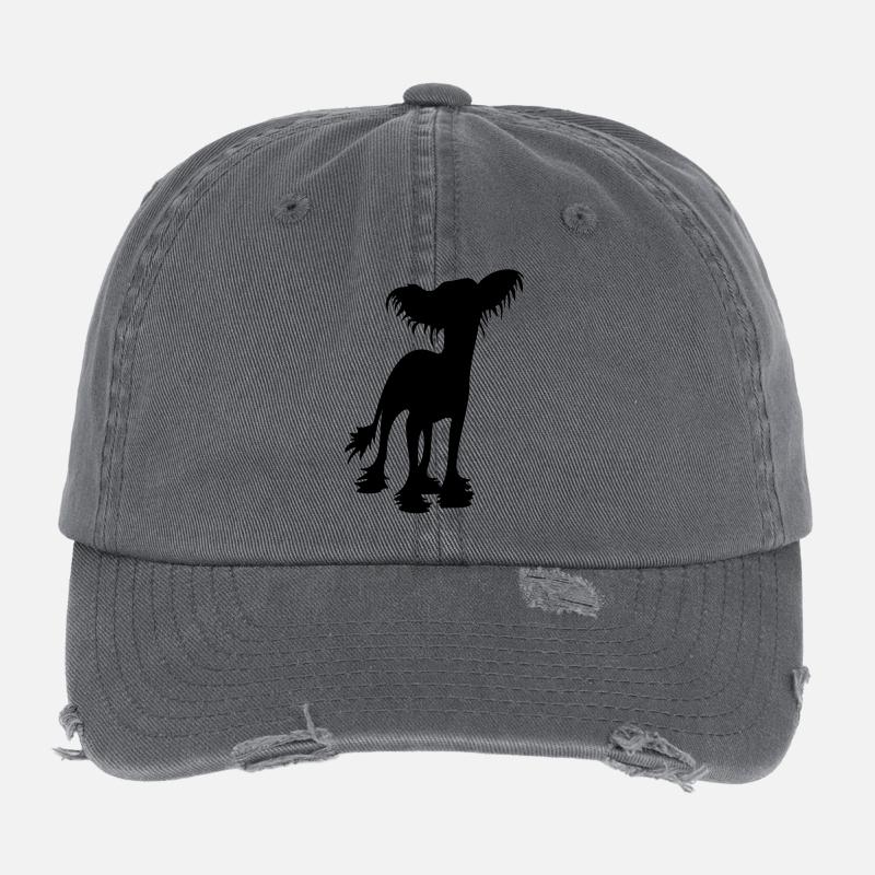 Chinese Crested Flexfit Vintage Destroyed Cap