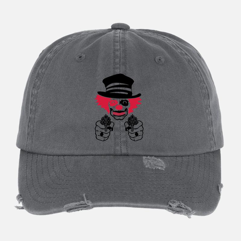 mauvais clown de cirque Casquette vintage effet usé Flexfit