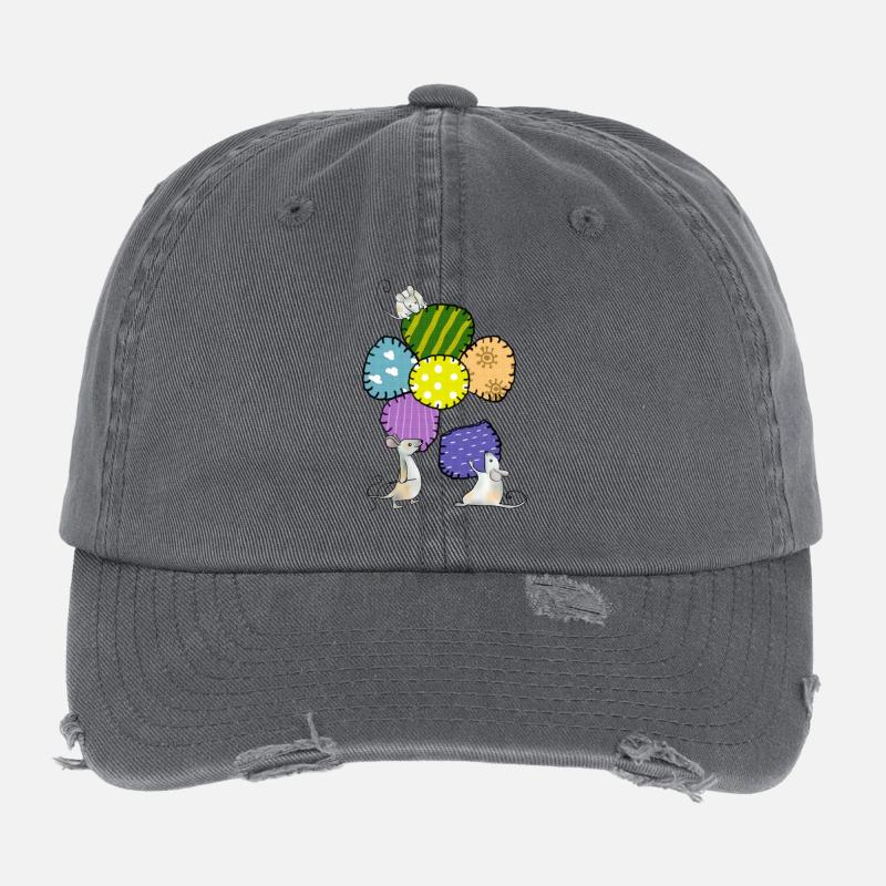 Blüte nähen Flexfit Vintage Destroyed Cap