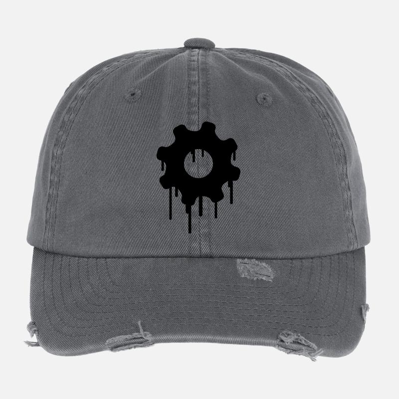 Gears Graffiti Flexfit Vintage Destroyed Cap