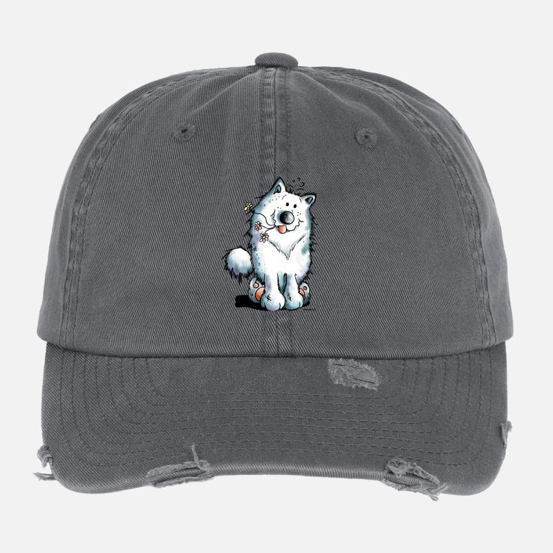 Knuffiger Samojede Flexfit Vintage Destroyed Cap