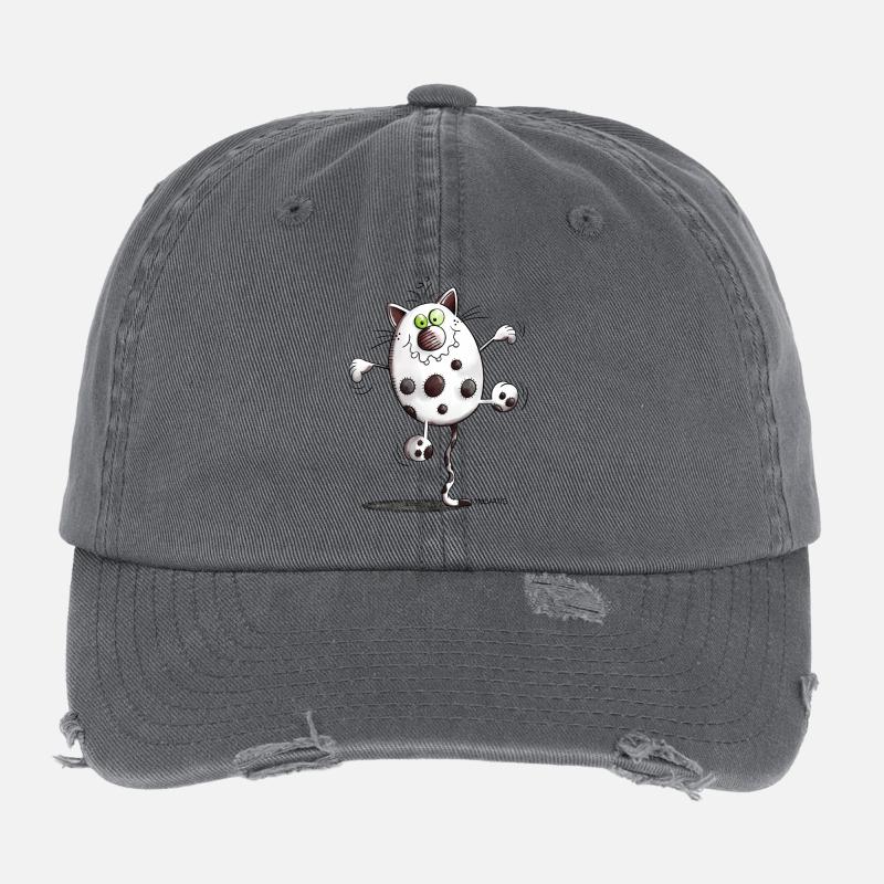 Mignon Chat Casquette vintage effet usé Flexfit