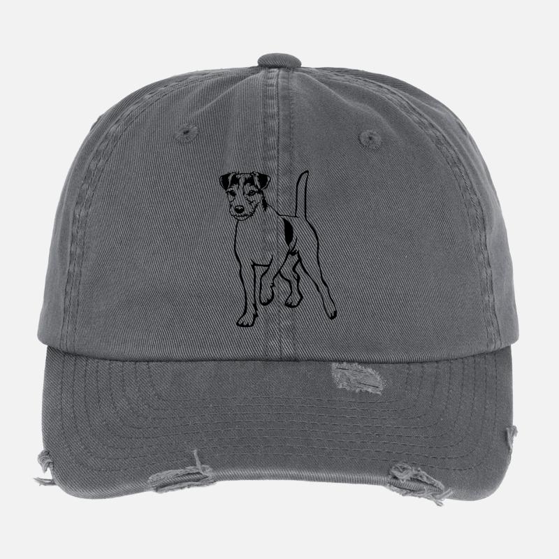 Parson Russell Terrier Flexfit Vintage Destroyed Cap