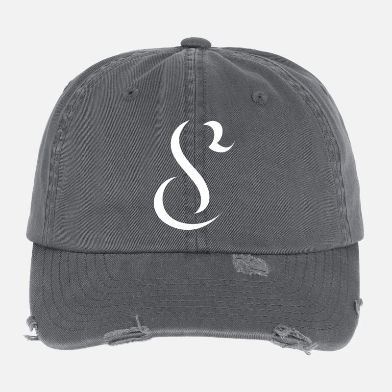 Letter S, name, the letter S Flexfit Vintage Destroyed Cap
