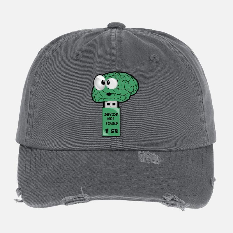Clé USB Brain Casquette vintage effet usé Flexfit