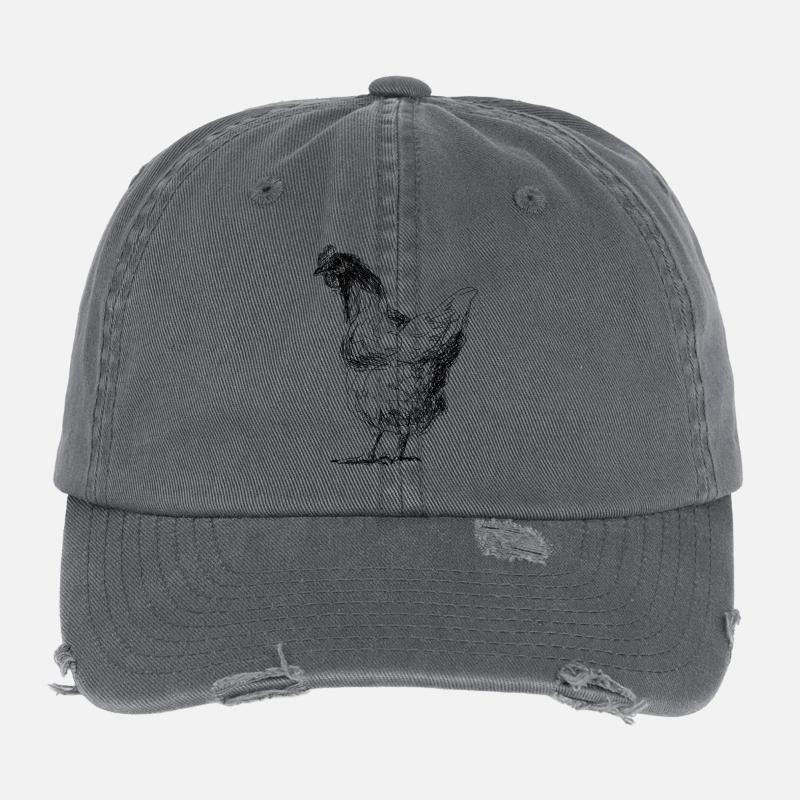 Chicken Flexfit Vintage Destroyed Cap