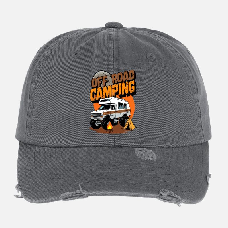 Off-road camping Flexfit Vintage Destroyed Cap