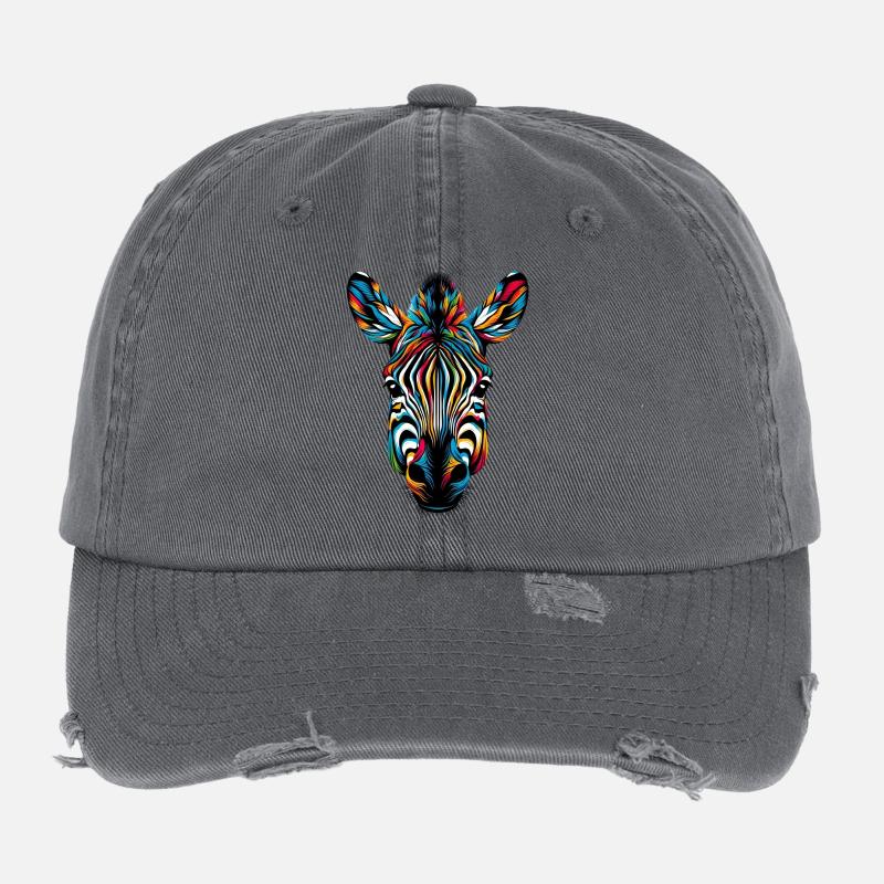 Zèbre Casquette vintage effet usé Flexfit