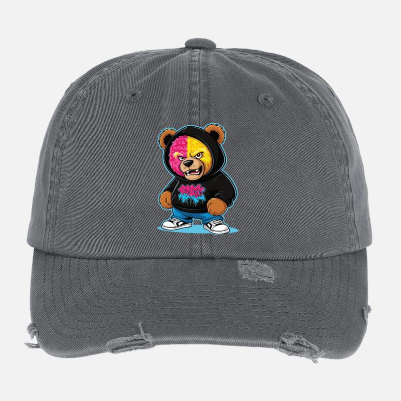Grumpy Bear Flexfit Vintage Destroyed Cap