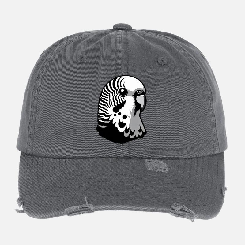Perruche Canari Casquette vintage effet usé Flexfit