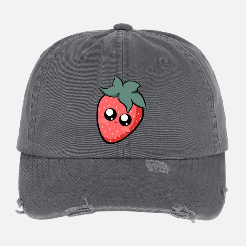 Fruity strawberry Flexfit Vintage Destroyed Cap
