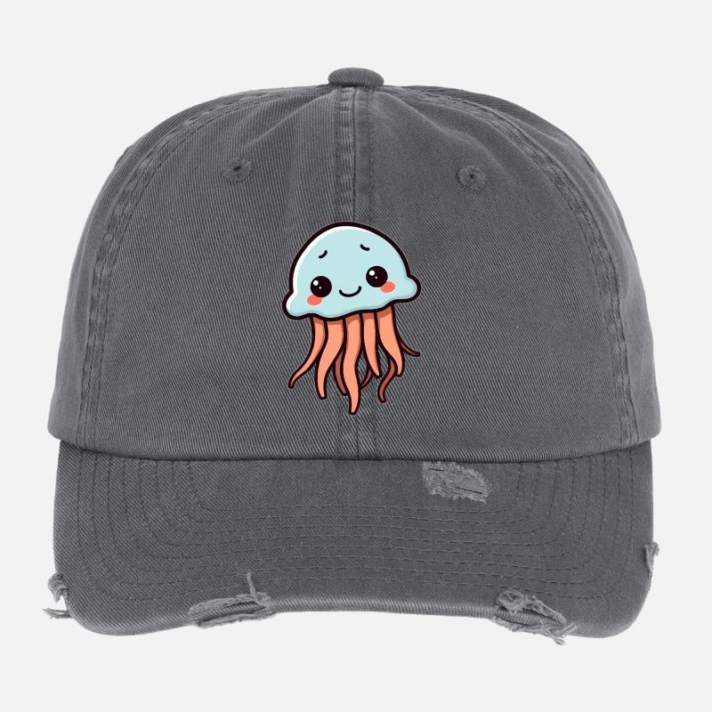 Méduse Casquette vintage effet usé Flexfit