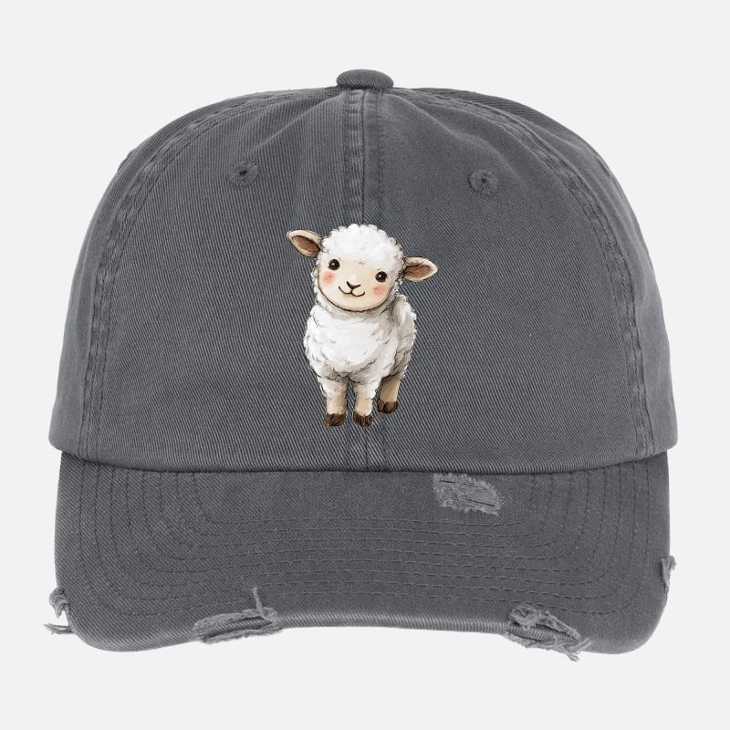 Mignon bébé mouton Casquette vintage effet usé Flexfit