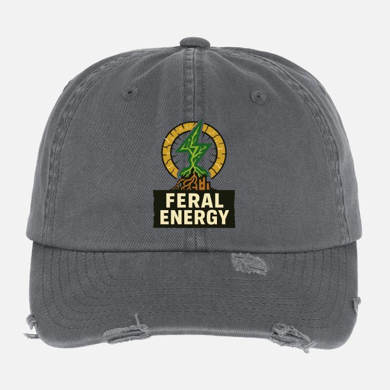 Wild Energy – Solarpunk Flexfit Vintage Destroyed Cap