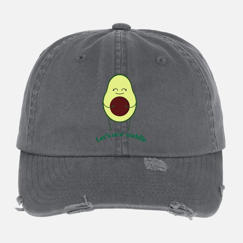 Lets-avo-cuddle Flexfit Vintage Destroyed Cap