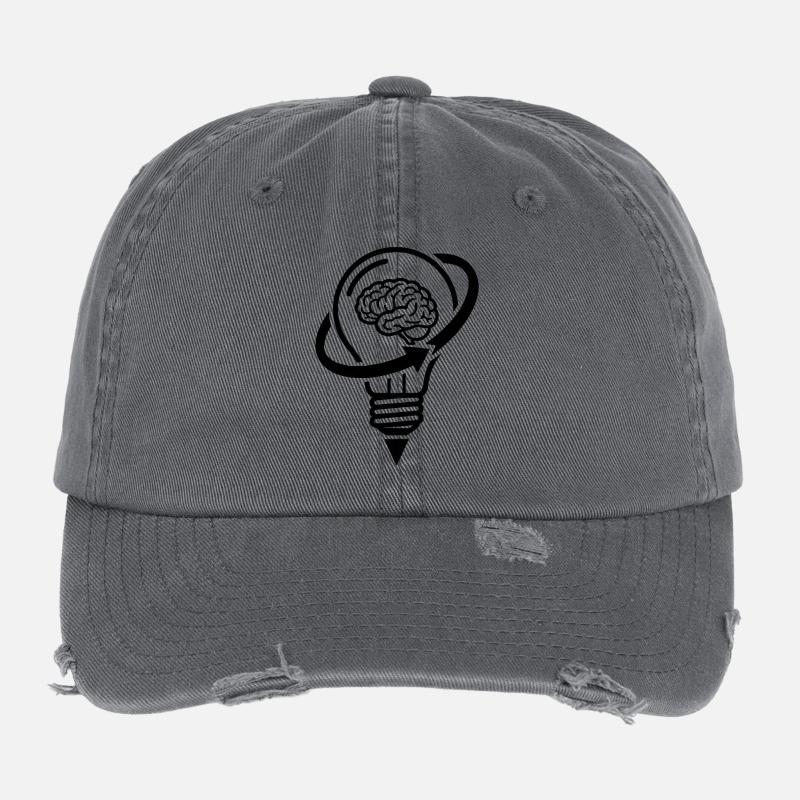 The brain and the lamp – a creative idea Flexfit Vintage Destroyed Cap