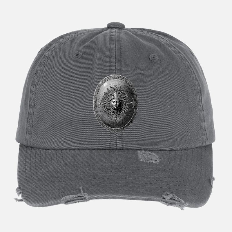 Bouclier antique – Gravure classique Casquette vintage effet usé Flexfit