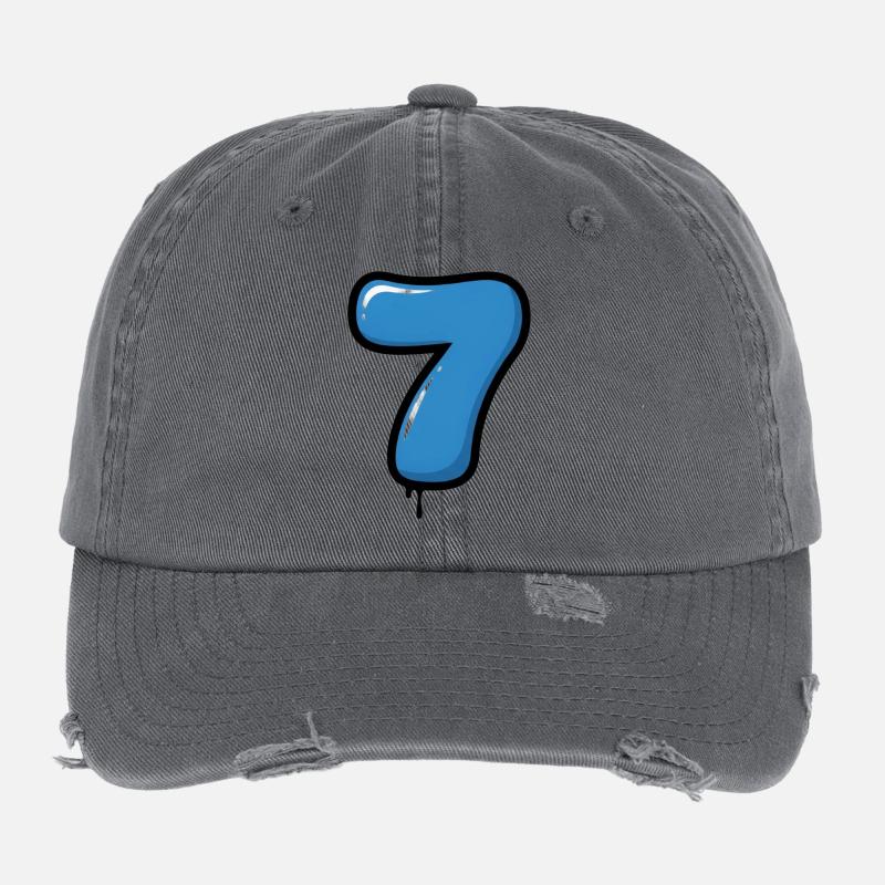 Blauer Ballon Die Sieben Flexfit Vintage Destroyed Cap