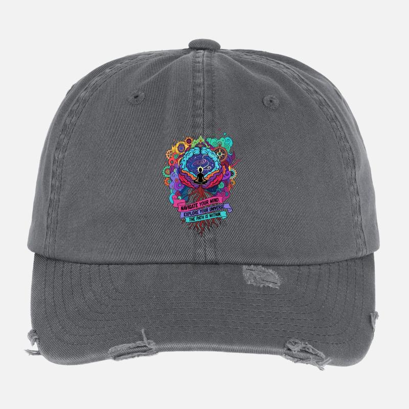 Cosmic Meditation Flexfit Vintage Destroyed Cap