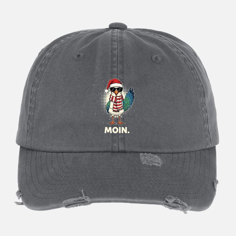 Möwe Weihnachtsmann Flexfit Vintage Destroyed Cap