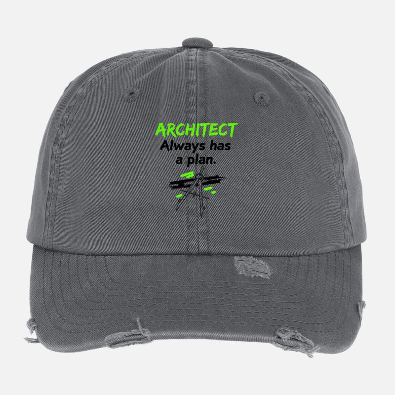 Architect with a plan Flexfit Vintage Destroyed Cap