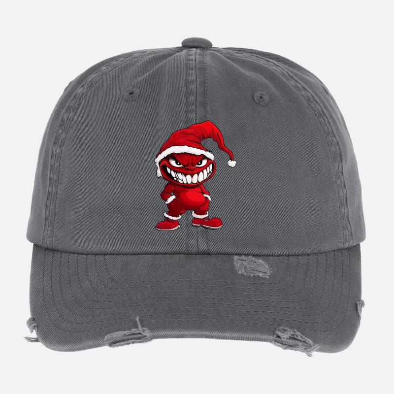 Devil Christmas Flexfit Vintage Destroyed Cap
