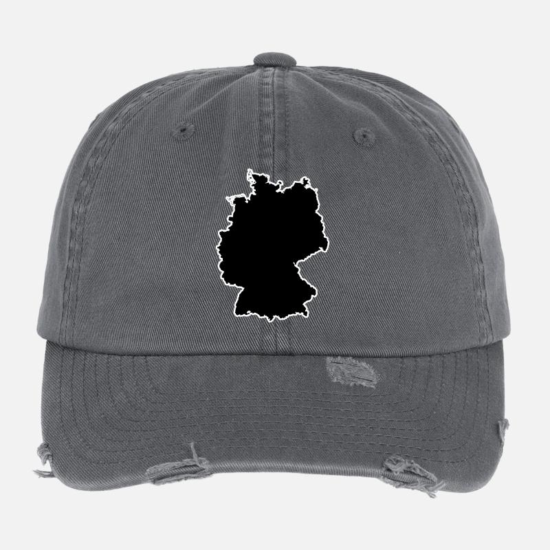 Germany Kontur Design - Flexfit Vintage Destroyed Cap - dark grey