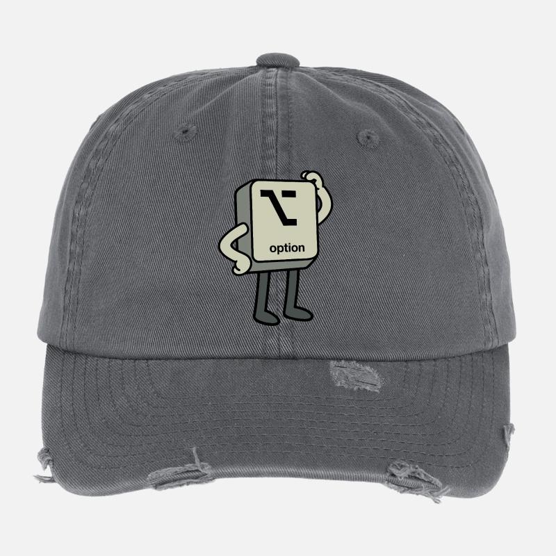 Option-Button Flexfit Vintage Destroyed Cap