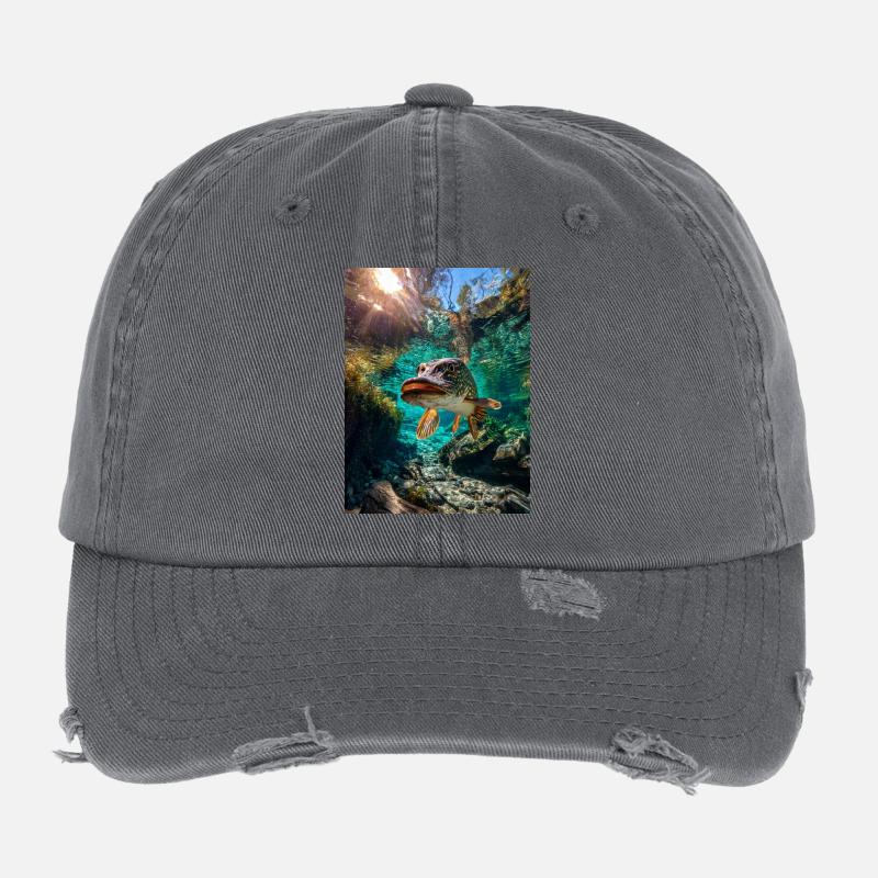 Hecht im Klarwasser Flexfit Vintage Destroyed Cap