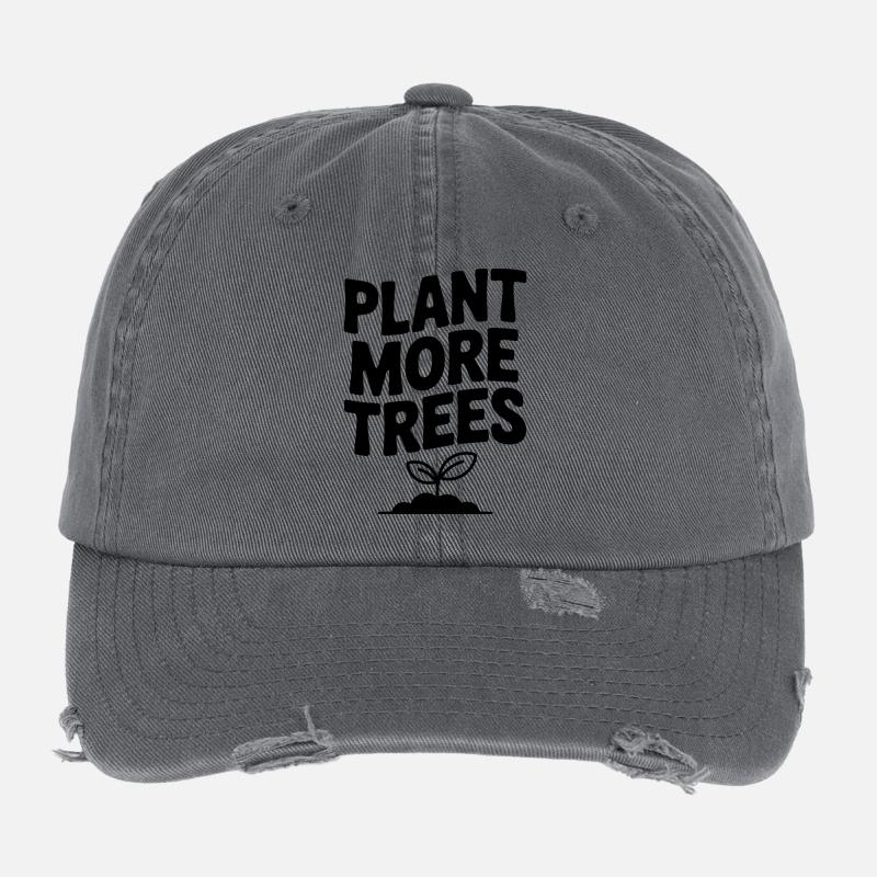 Plant More Trees Flexfit Vintage Destroyed Cap
