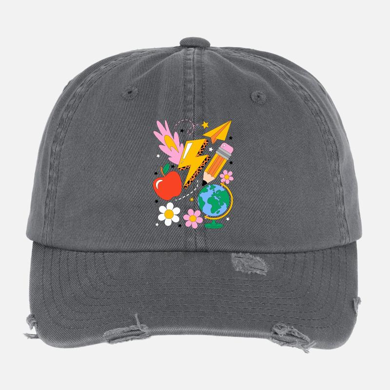 Schule Einschulung Flexfit Vintage Destroyed Cap