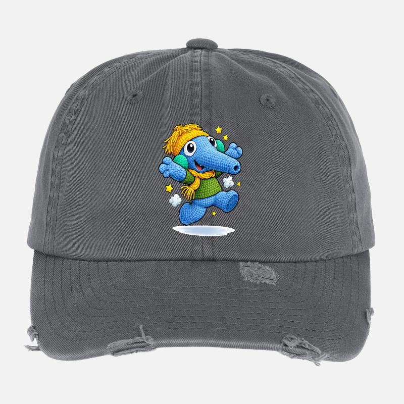 Leo Longnose rit Casquette vintage effet usé Flexfit